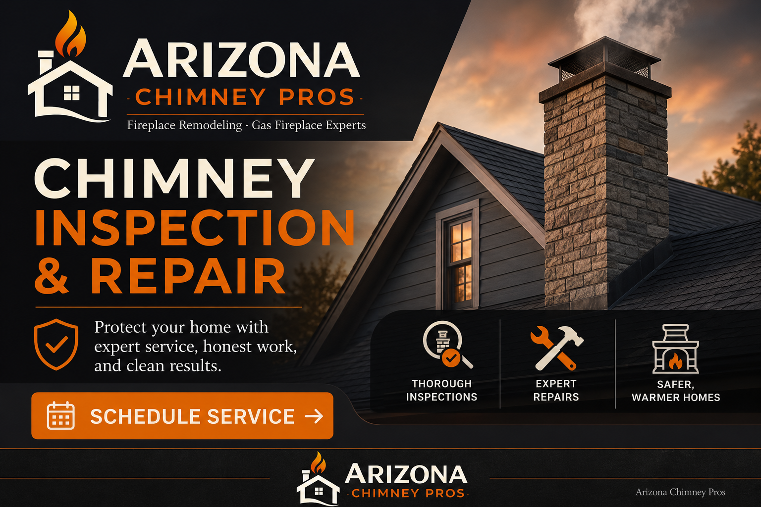 Chimney inspection and repair across the Phoenix metro — Arizona Chimney Pros